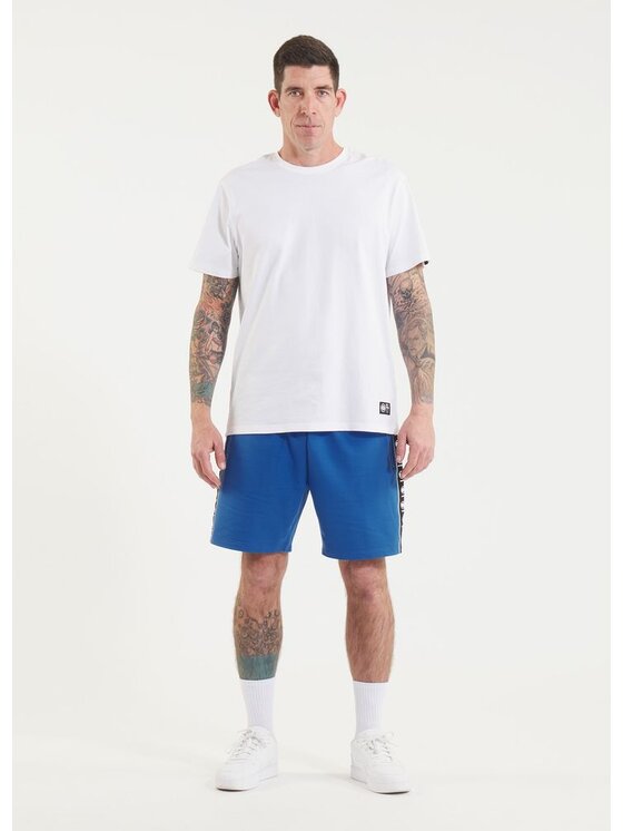 PITBULL PITBULL Szorty materiałowe Szorty dresowe męskie TAPE NUGGET S Niebieski Regular Fit