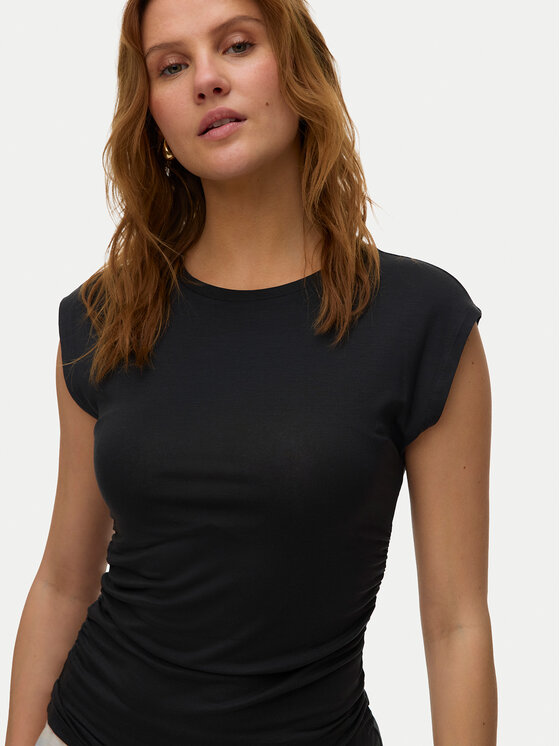 Vero Moda Vero Moda Tricou Avasarah 10342876 Negru Slim Fit