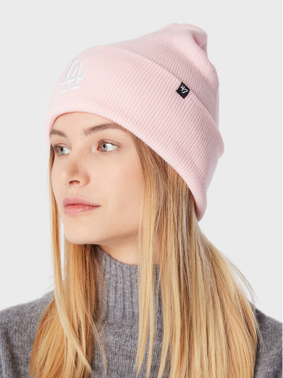 47 Brand 47 Brand Шапкa Mlb Los Angeles Dodgers Haymaker 47 Cuff Knit B-HYMKR12ACE-PK Рожевий