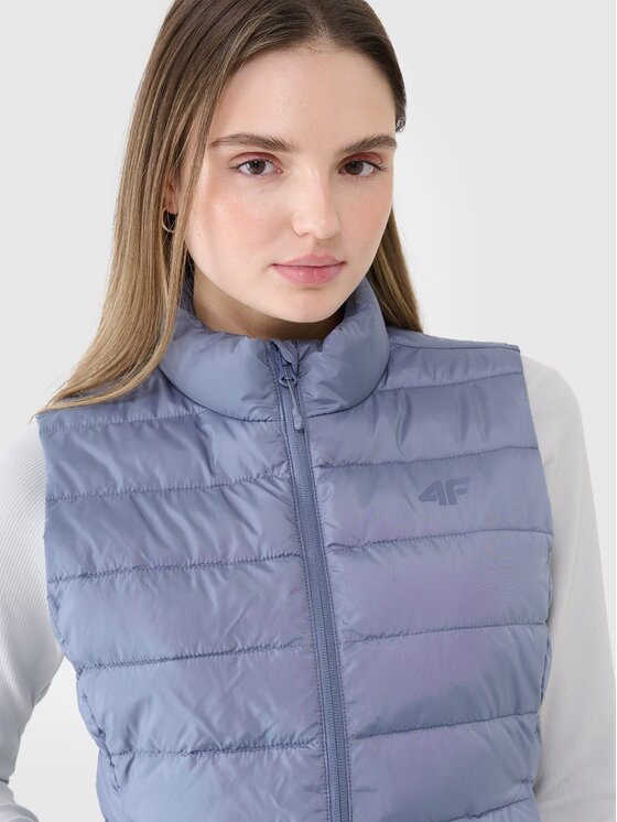 4F 4F Bezrękawnik 4FWSS25TVJAF284-32S Niebieski Slim Fit