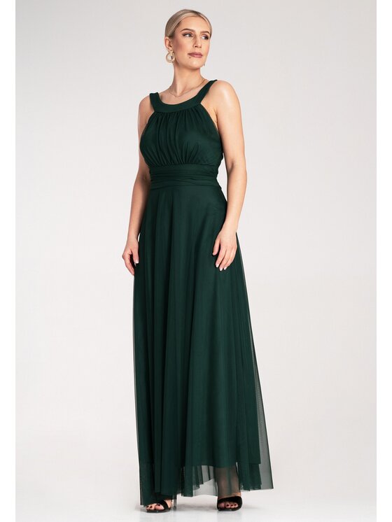 FIGL FIGL Abito da sera M1171 Verde Flared Fit