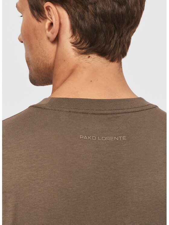 Pako Lorente Pako Lorente T-Shirt P26SF-TT-006 Brązowy Classic Fit