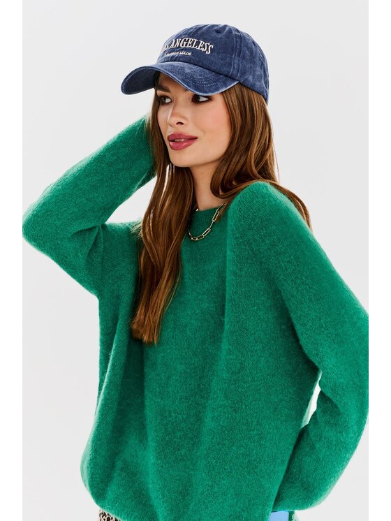NAOKO NAOKO Sveter Eden Zelená Oversize