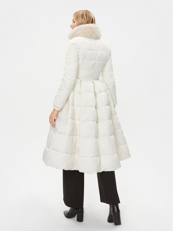 Elisabetta Franchi Elisabetta Franchi Зимно яке PI-58Z-36E2-000077 Бял Regular Fit