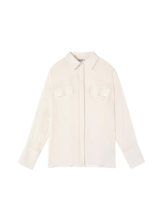 Oltre Oltre Koszula 5002J000819N011 Biały Regular Fit