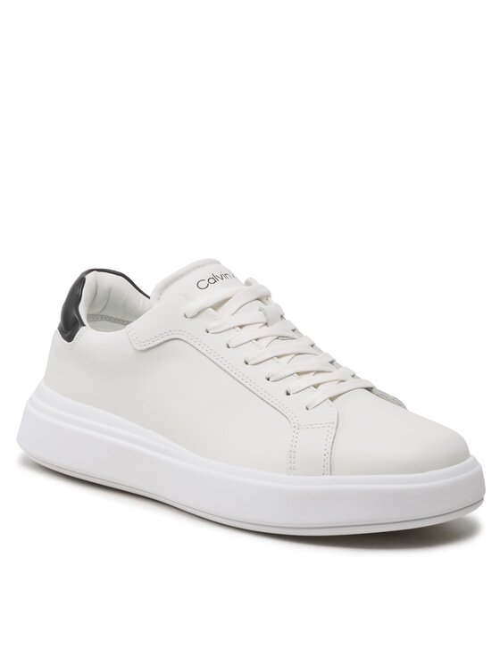 Calvin Klein Calvin Klein Sneakers Low Top Lace Up Lth HM0HM01016 Alb