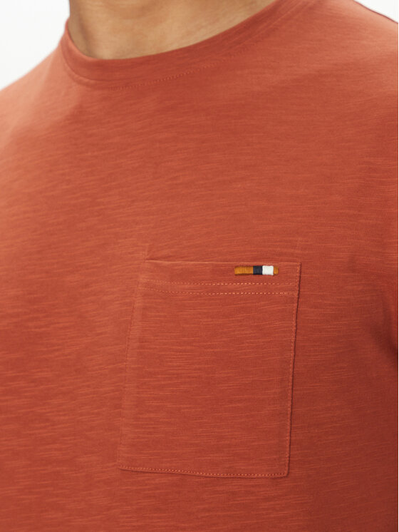 INDICODE INDICODE T-Shirt Inandorra 41-104 Oranžová Regular Fit