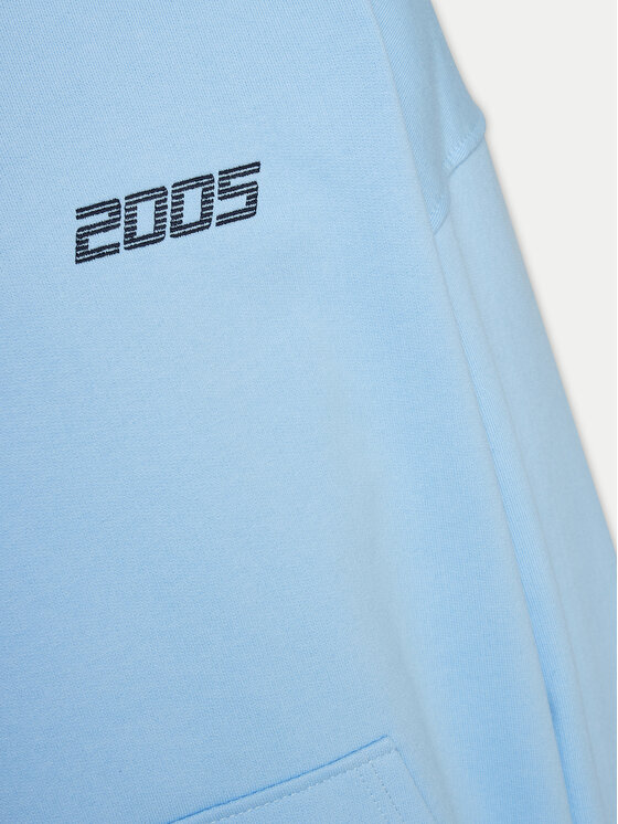 2005 2005 Mikina Unisex Basic Modrá Regular Fit