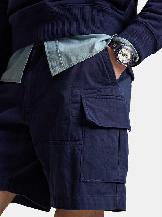 Polo Ralph Lauren Polo Ralph Lauren Szorty materiałowe 710964027005 Granatowy Relaxed Fit