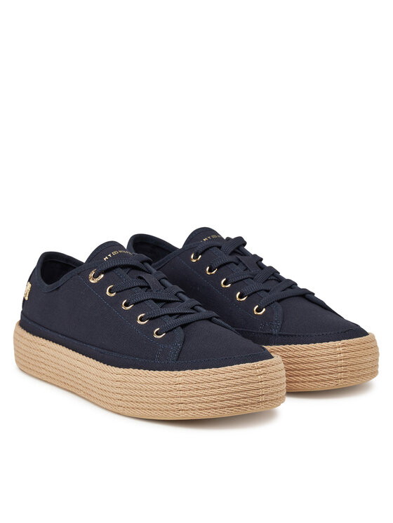 Tommy Hilfiger Tommy Hilfiger Espadrile Vulc Espadrille Sneaker FW0FW08404 Bleumarin