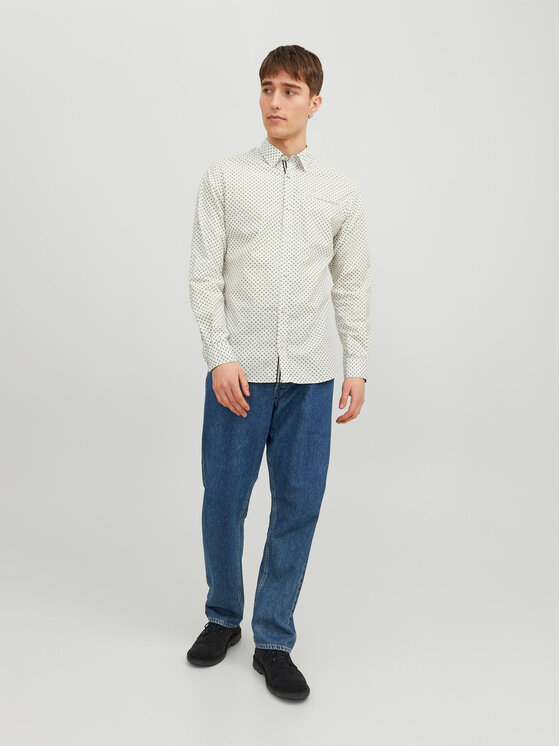Jack & Jones Jack & Jones Koszula 12235969 Biały Slim Fit