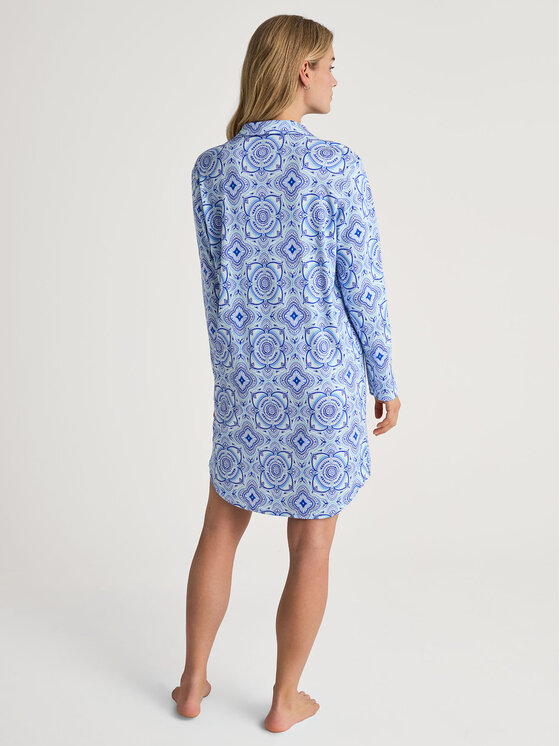 Calida Calida Camicia da notte 36153 Blu Comfortable Fit