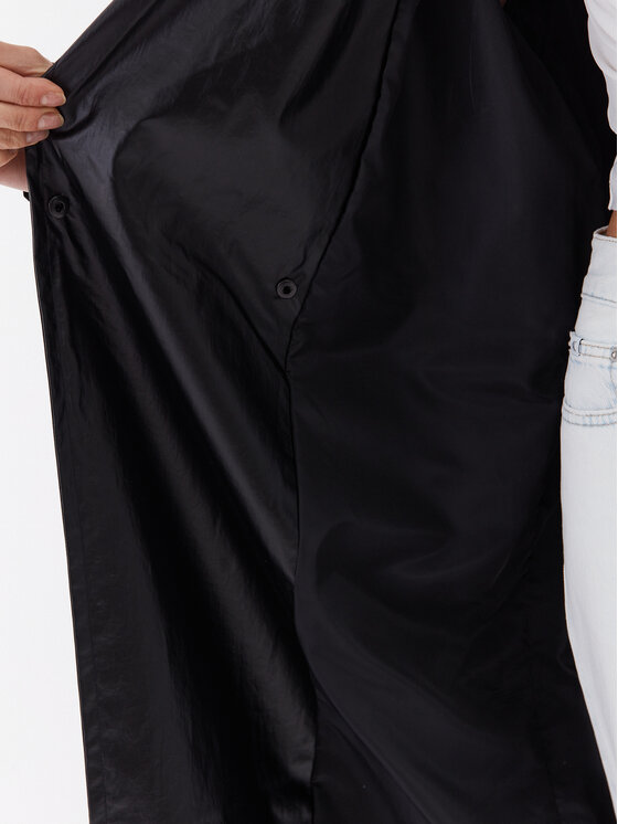 Calvin Klein Jeans Calvin Klein Jeans Παλτό μεταβατικό J20J221389 Μαύρο Relaxed Fit