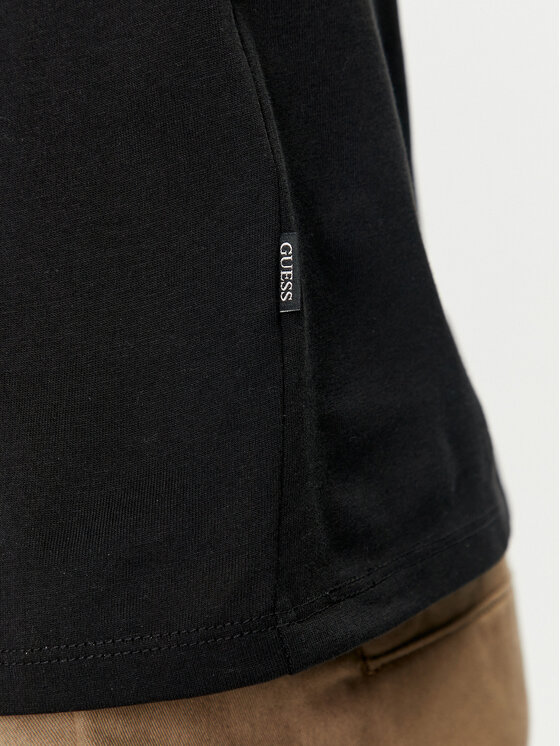 Guess Jeans Guess Jeans Póló M4YI52 K8HM0 Fekete Regular Fit
