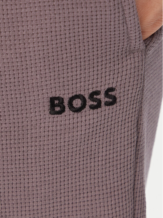 BOSS BOSS Szorty sportowe Waffle 50535884 Fioletowy Regular Fit