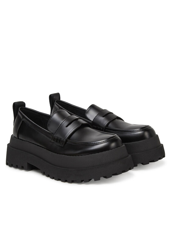 Buffalo Buffalo Čevlji brez vezalk Pluto Loafer 1624086 Črna