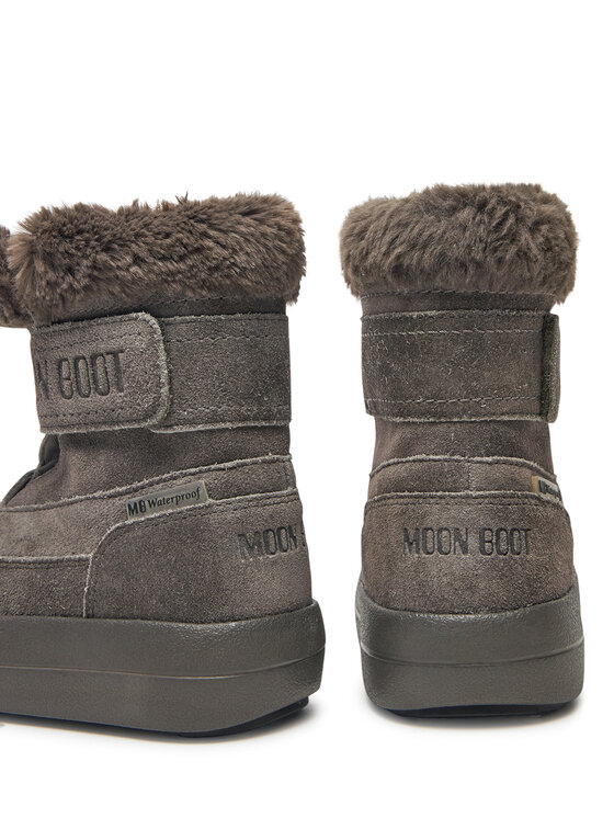Moon Boot Moon Boot Śniegowce Junior Park Dtrap Boot Suede 80D3440040 Szary