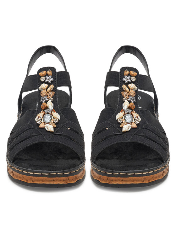 Rieker Rieker Sandalen 62949-00 Schwarz