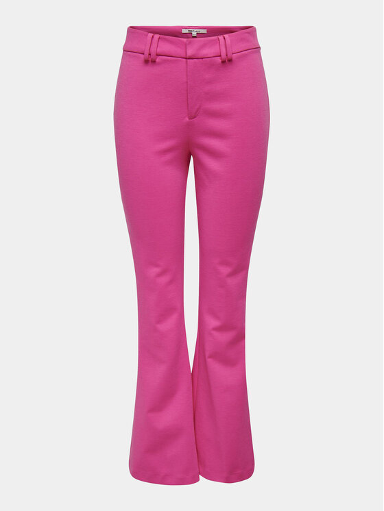 ONLY ONLY Hlače Peach 15298660 Ružičasta Flared Fit