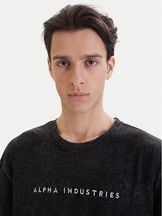 Alpha Industries Alpha Industries T-shirt Acid Logo 258519 Crna Regular Fit