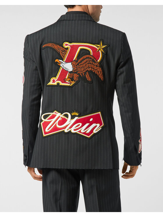 PHILIPP PLEIN PHILIPP PLEIN Marynarka 26097 Beżowy Regular Fit