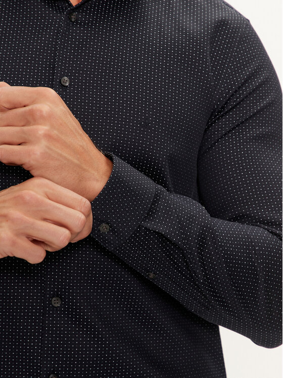 Calvin Klein Calvin Klein Koszula K10K113521 Granatowy Slim Fit