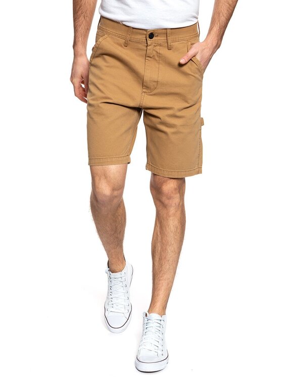 Lee Lee Pantaloncini di tessuto CARPENTER SHORT Marrone Regular Fit