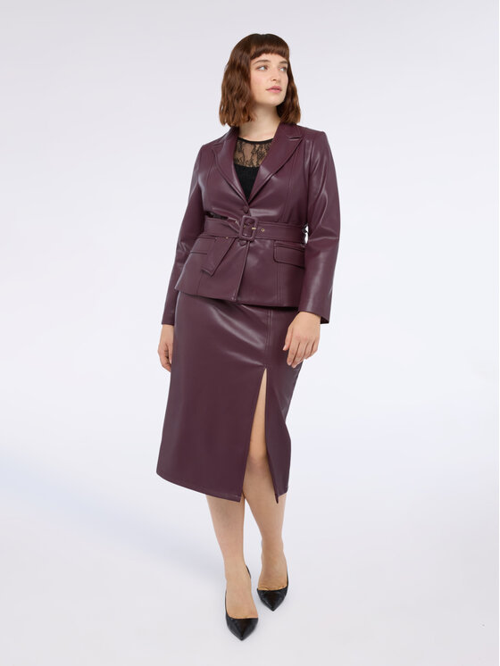 Fiorella Rubino Fiorella Rubino Gonna 1304T000377N036 Bordeaux Slim Fit