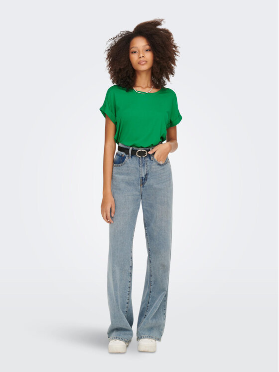 ONLY ONLY T-shirt 15106662 Zelena Regular Fit