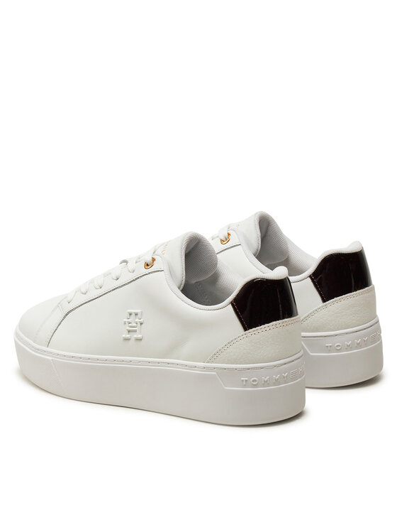Tommy Hilfiger Tommy Hilfiger Superge Th Platform Court Sneaker FW0FW08614 Bela