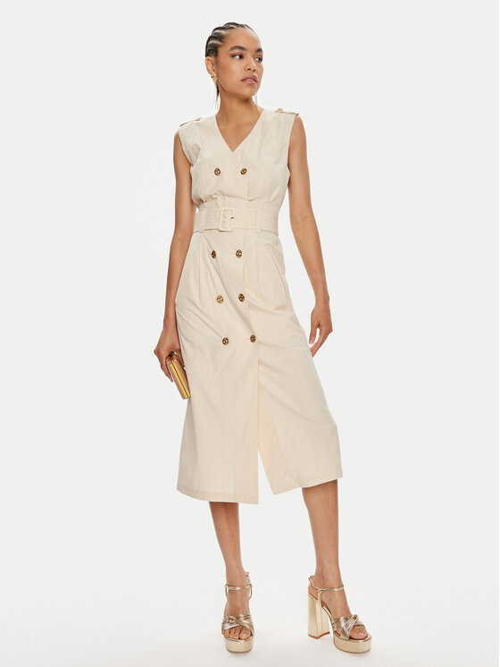 TWINSET TWINSET Ежедневна рокля 241TT2050 Бежов Regular Fit
