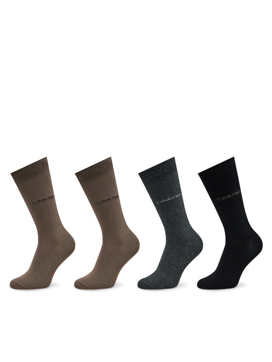 Set di 4 paia di calzini lunghi da uomo Calvin