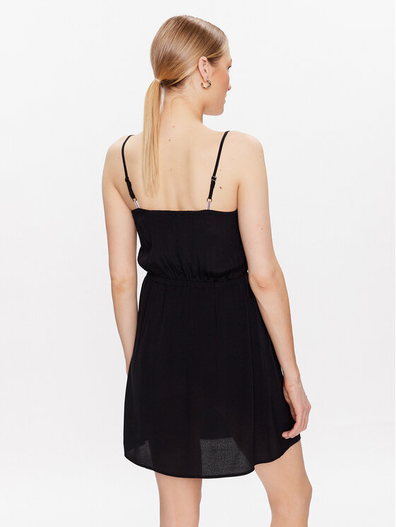 Tommy Jeans Tommy Jeans Лятна рокля Essential DW0DW15174 Черен Regular Fit