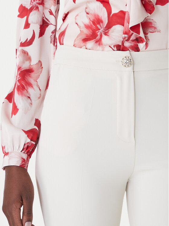 Artigli Artigli Hlače iz tkanine ACPA004355 Bež Regular Fit