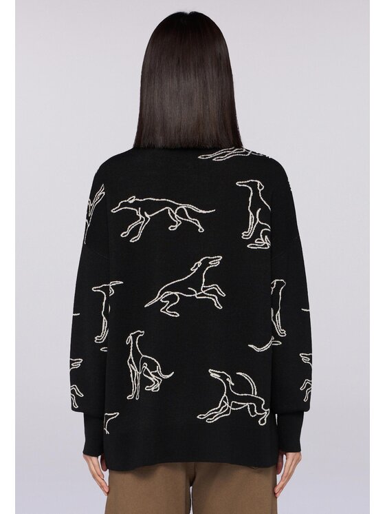 Trussardi Trussardi Cardigan M7526001142N033 Nero Over Fit