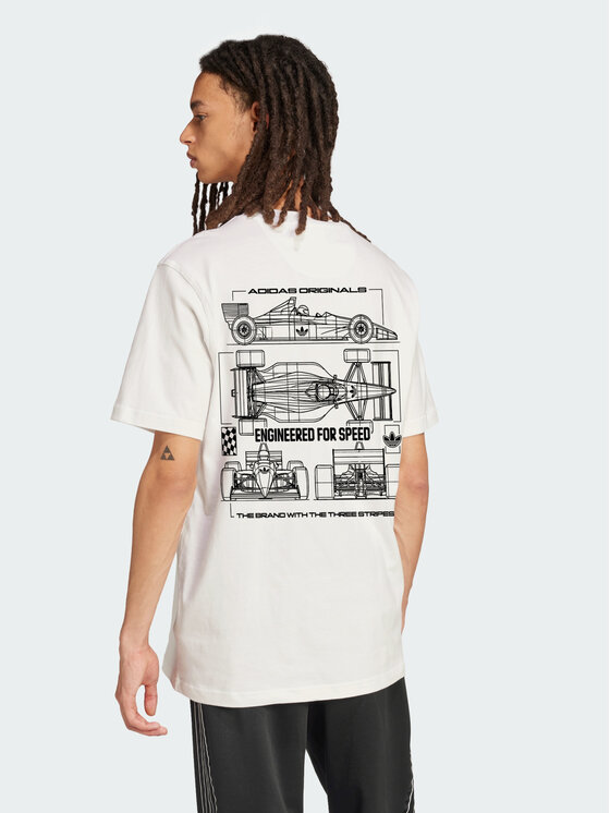 adidas adidas T-Shirt 158469 Biały Loose Fit