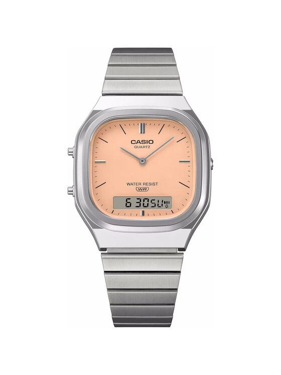 Casio Casio Zegarek 4549526425660 Srebrny
