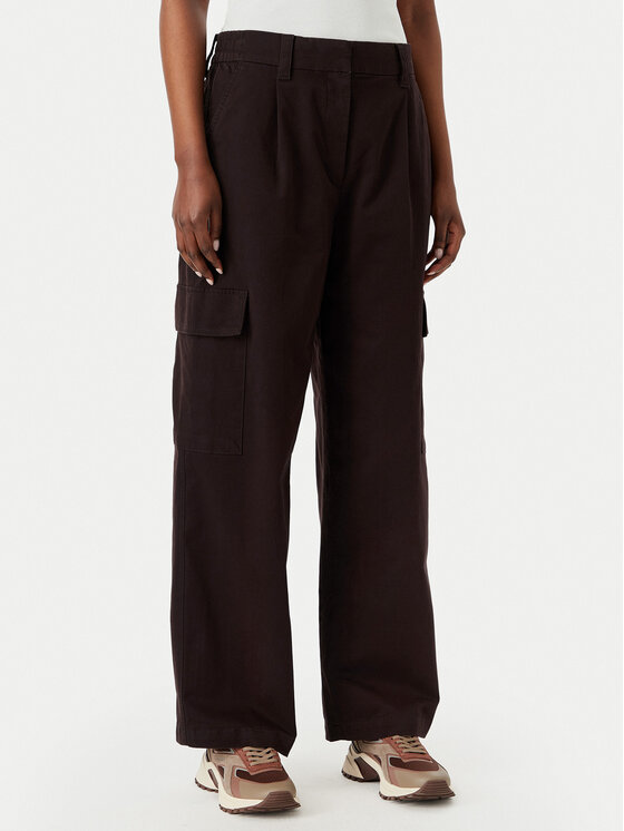 Calvin Klein Jeans Kargo hlače LV047F623G Temno rjava Relaxed Fit