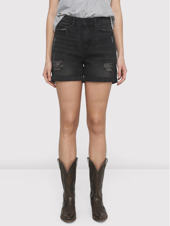 Noisy May Noisy May Jeans kratke hlače Smiley 27010865 Črna Regular Fit
