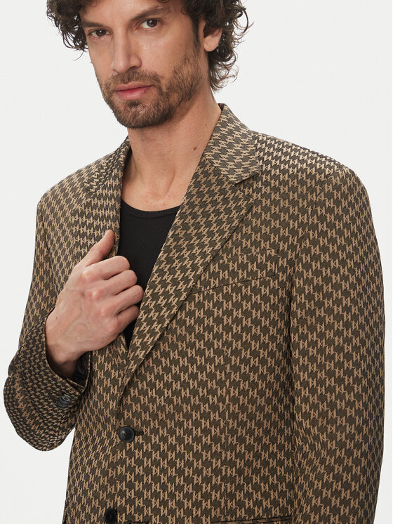 KARL LAGERFELD KARL LAGERFELD Sakoi 155106 552115 Smeđa Slim Fit