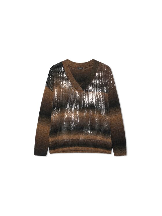 Fiorella Rubino Fiorella Rubino Maglione M464L008731N022 Marrone Regular Fit