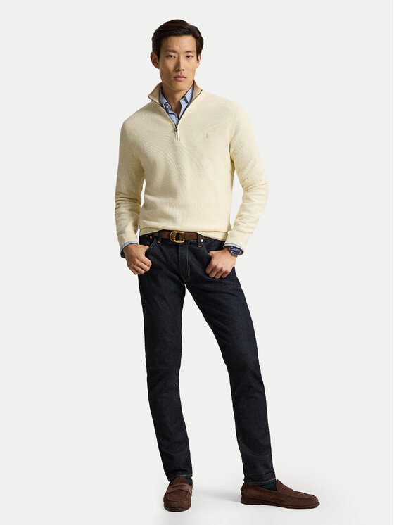 Polo Ralph Lauren Polo Ralph Lauren Sweter 710B18060011 Kremowy Regular Fit