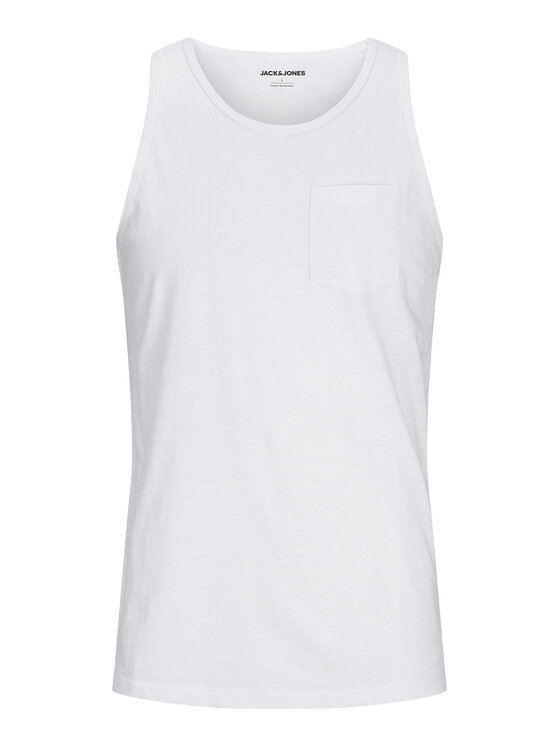 Jack & Jones Jack & Jones Tank top Jake 12270577 Biały Regular Fit