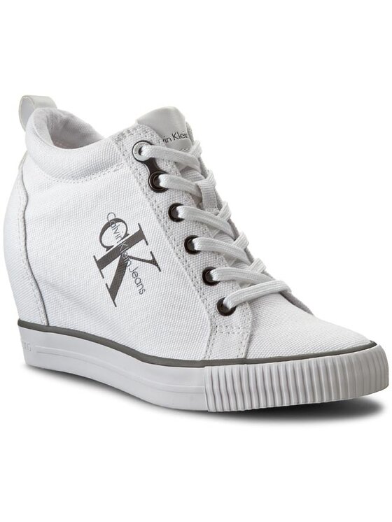 Calvin klein ritzy canvas white hot sale