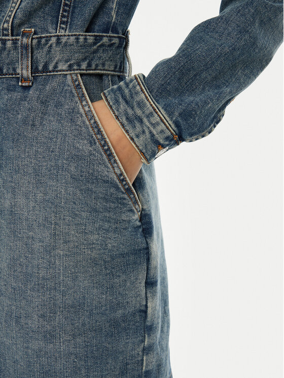 Tommy Jeans Tommy Jeans Džínsové šaty DW0DW19854 Modrá Regular Fit