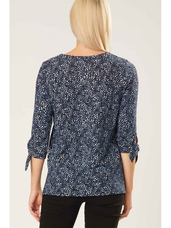 QUIOSQUE QUIOSQUE Halenka SWEETY BLOUSE Tmavomodrá Regular Fit