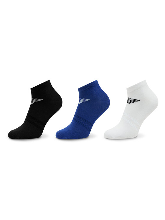 Emporio Armani Lot de 3 paires de chaussettes basses homme 300048 3R234 09811 Multicolore Modivo