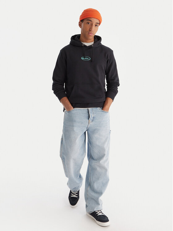 Quiksilver Quiksilver Pulóver EQYFT05126 Fekete Comfort Fit