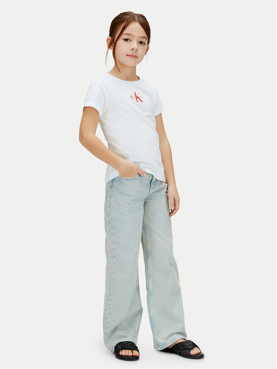 Calvin Klein Jeans Calvin Klein Jeans Tričko LVCKSJA15G Biela Regular Fit