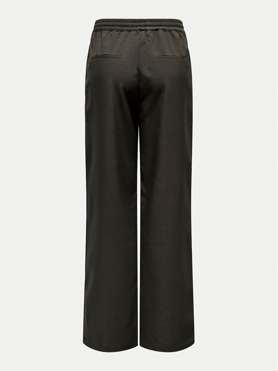 ONLY ONLY Kalhoty z materiálu Ginny 15331492 Hnědá Wide Leg